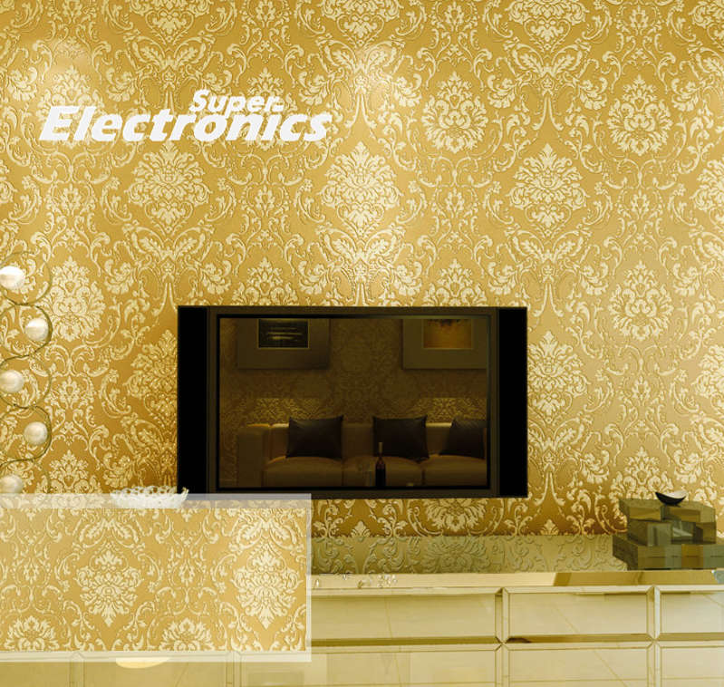 Flower Wallpaper  Home Decor - Gold