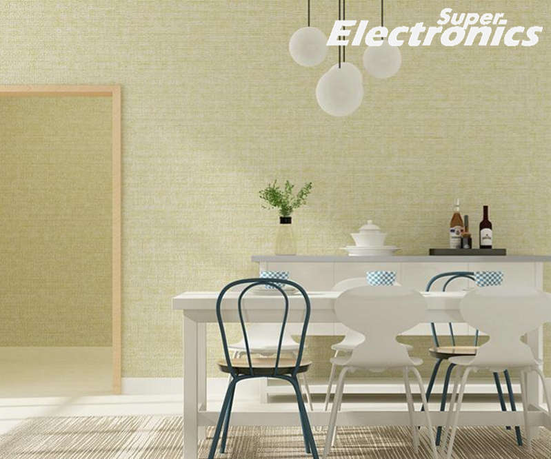 3D Retro Non-woven Wallpaper - Yellow