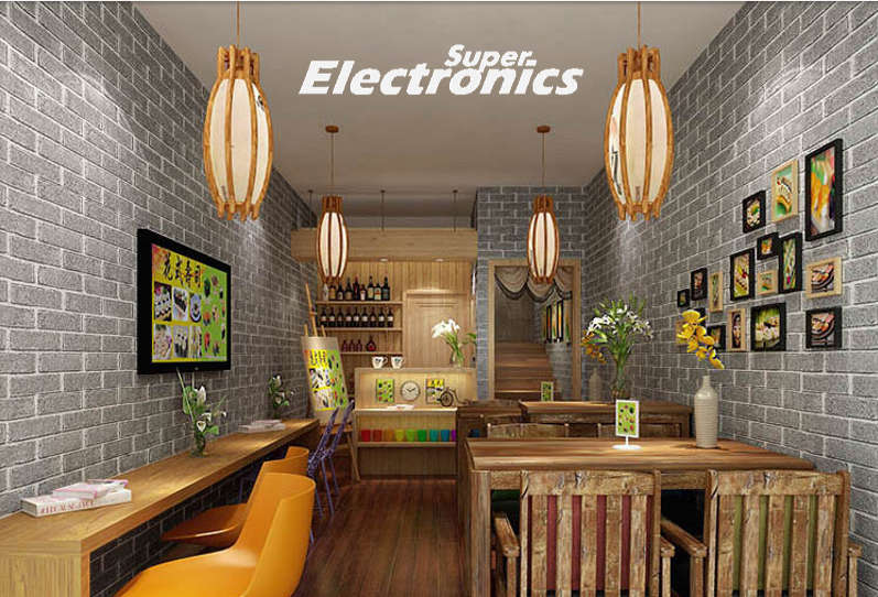 3D Vintage Brick Wallpaper 10m x 53CM - Grey