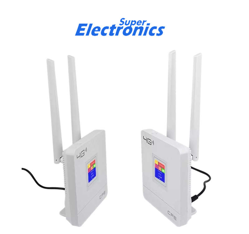 2.4G 4G LTE CPE Wifi Router for 10 Users with SIM Card Slot Rain Network Compatible
