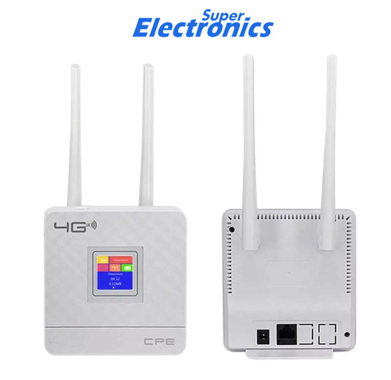 2.4G 4G LTE CPE Wifi Router for 10 Users with SIM Card Slot Rain Network Compatible