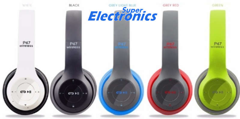 P47 Wireless Bluetooth Headphone - Black