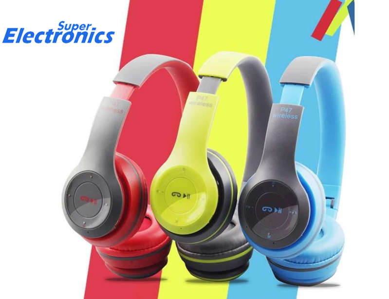 P47 Wireless Bluetooth Headphone - Blue