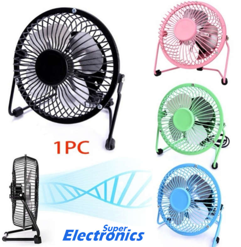 6 inch Portable Personal Cooling USB Mini Fans - Green
