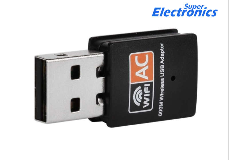 Wireless USB WiFi Adapter 600Mbps Antenna PC Network Card 2.4+5.8Ghz