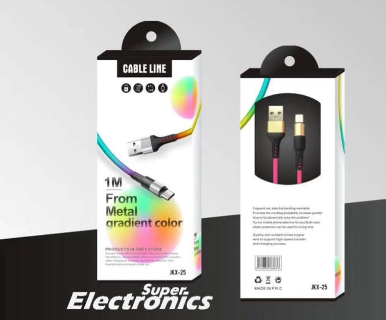 USB Type C Data Cable -rainbow