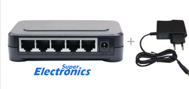 Networking Ethernet switches  5 Port   10/100mbps
