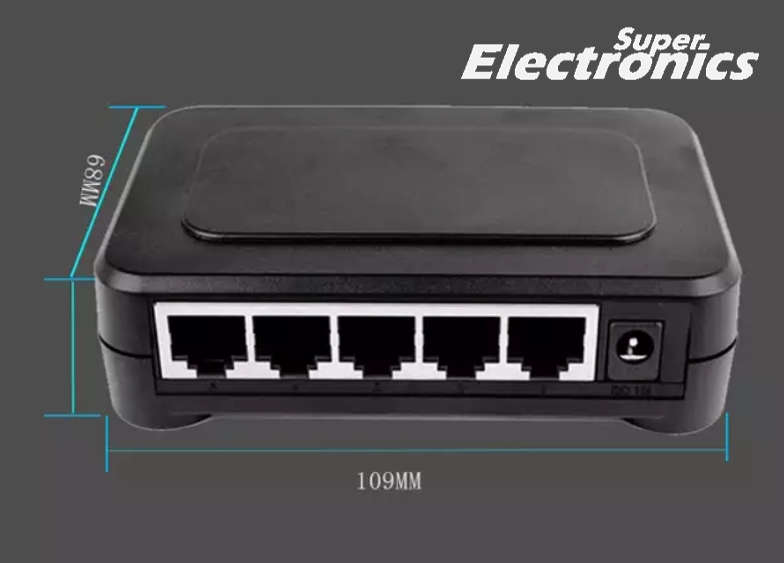 Networking Ethernet switches  5 Port   10/100mbps