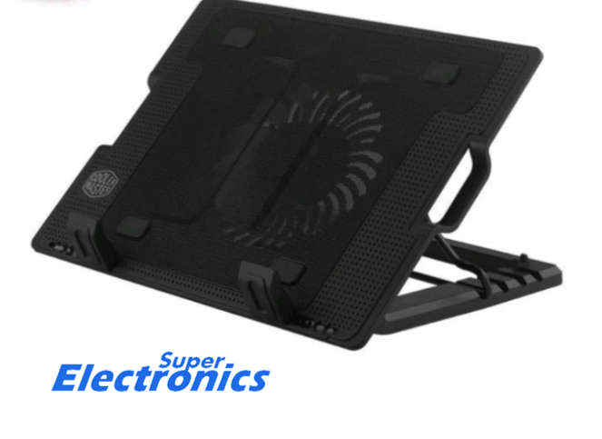 Laptop Stand Mute Cooler 2 Port USB Notebook Radiator Ultra Quiet Portable Adjustable Height Anti...