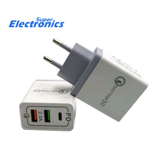 30W Multi PD Fast Charger Iphone 11 USB Charger for Samsung iPhone Huawei Tablet