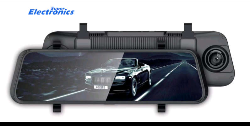 10 Inch 1080P Car DVR Touch Screen Stream Media Recorder Camera Parking Monitoring Auto Video Rec...