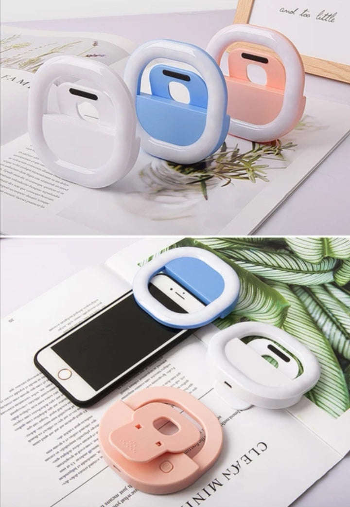 Selfie Light for Cell Phones Clip On Adjustable Mini Ring Light
