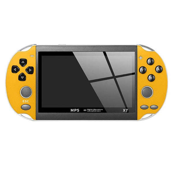 X7 Handheld Game Console 4.3 Inch - Yellow
