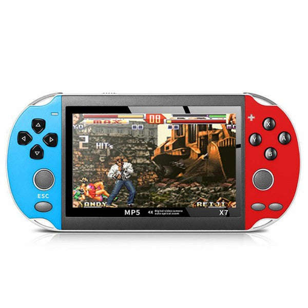 X7 Handheld Game Console 4.3 Inch - Blue & Red