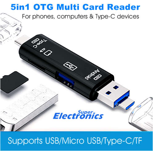 OTG Multi Card Reader 5 in1