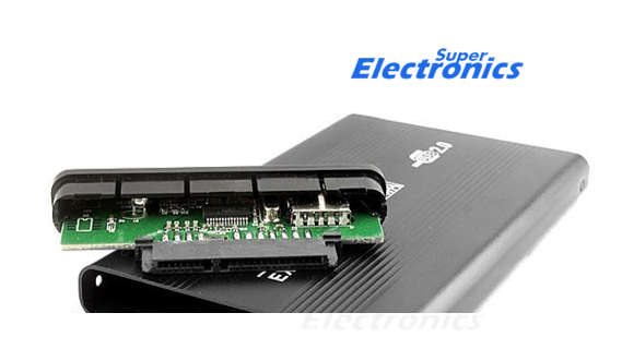 Black Portable SATA 2.5 Inch. USB 2.0 SATA Hard Disk Drive External Enclosure Case Box