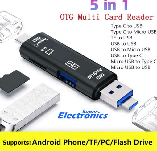 OTG Multi Card Reader 5 in1