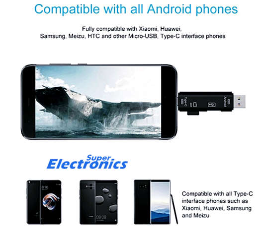 OTG Multi Card Reader 5 in1