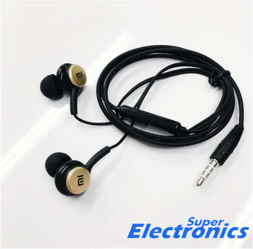 Generic Mi Earphones - Black and Gold