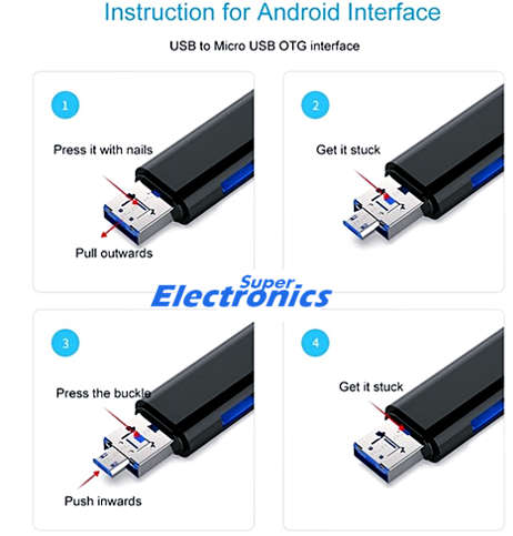 OTG Multi Card Reader 5 in1
