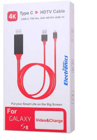 USB Type-C to HDMI Cable + USB Cable