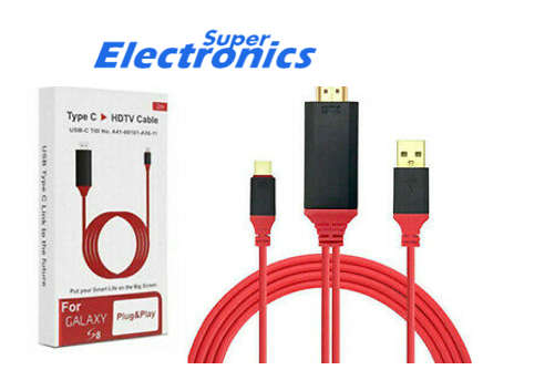 USB Type-C to HDMI Cable + USB Cable