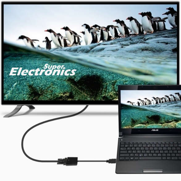 Display Port-VGA Adapter Cable