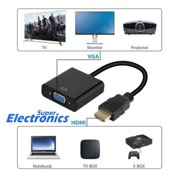 Display Port-VGA Adapter Cable