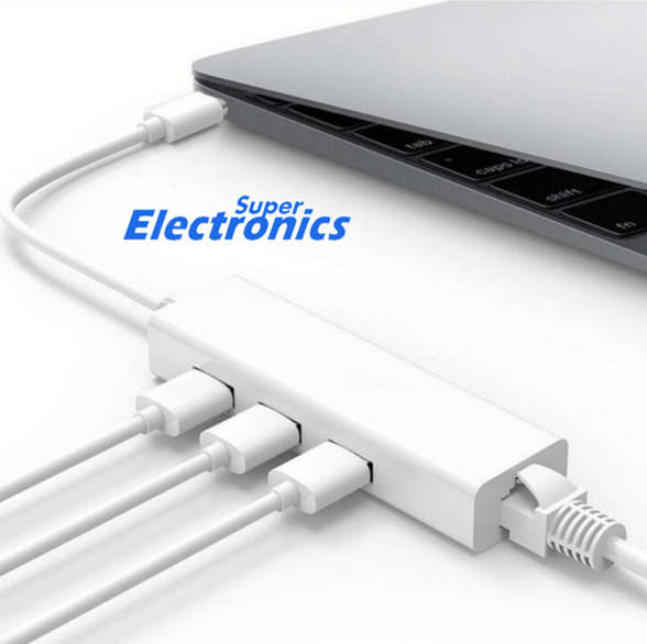 USB Hub 2.0 USB-C to Ethernet RJ45 Ethernet Adapter