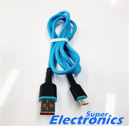 Micro-USB charging cable - Available in 4 colours - blue