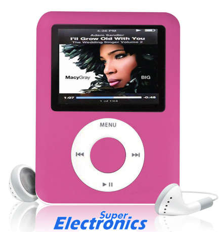 Mp4 Player Digital with Micro SD Card Slot - pink
