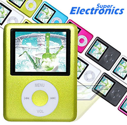 Mp4 Player Digital with Micro SD Card Slot - green