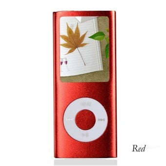 MP4 Player with Micro SD Card Slot - Digital |FM Radio - Red