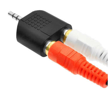 RCA AUX 3.5mm Linear Audio Converter Double Lotus Head Plug 3.5mm