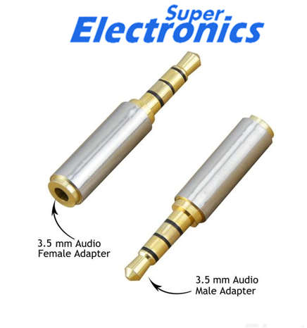 Headphone Extender 3.5mm Audio Jack Adapter - Male to Female