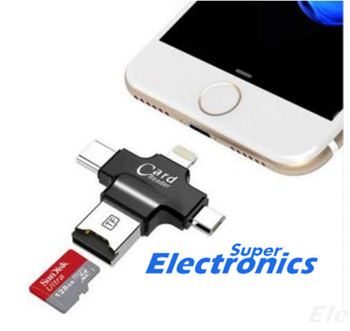 iDragon USB-C, Micro USB & Lightning OTG Card Reader