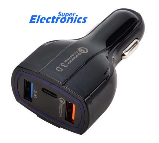 Quick charge 3.0 Car charger | 5 V 3.5A  dual USB - BLACK