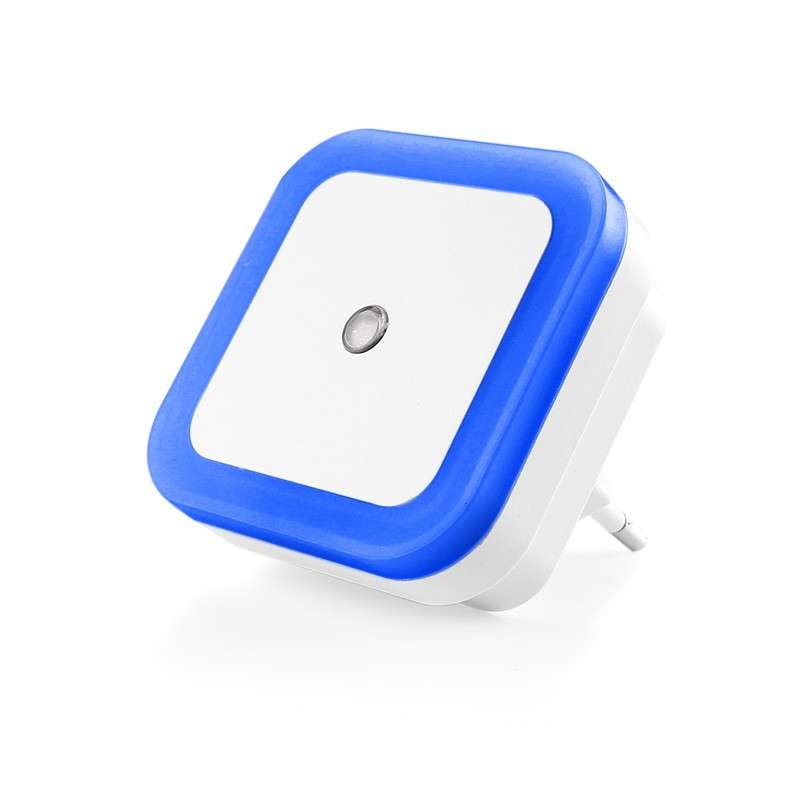 Loskii Mini Auto Night Lamp LED Built-in Light - Blue / EU plug