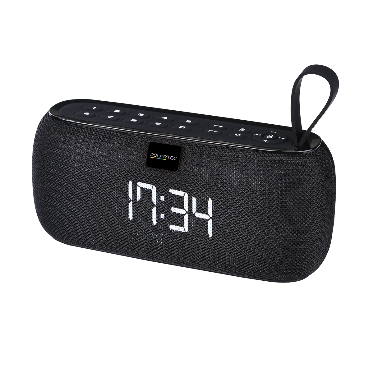 Polartec Digital Alarm Clock Bluetooth Speaker  FM Radio, Dual Speakers & TWS