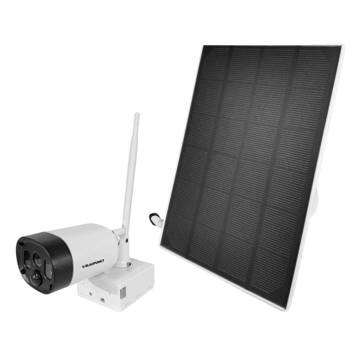 Blaupunkt Solar Home Security Camera  1080P Wireless Wi-Fi Outdoor Security Camera with Solar ...