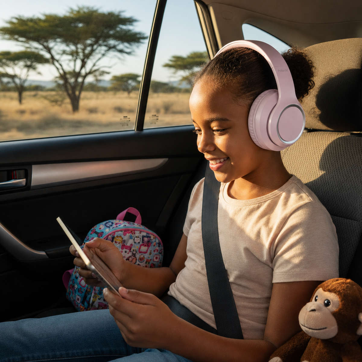 Polaroid Bluetooth Headphones  35 Hours Playtime | Wireless Over-Ear Headphones