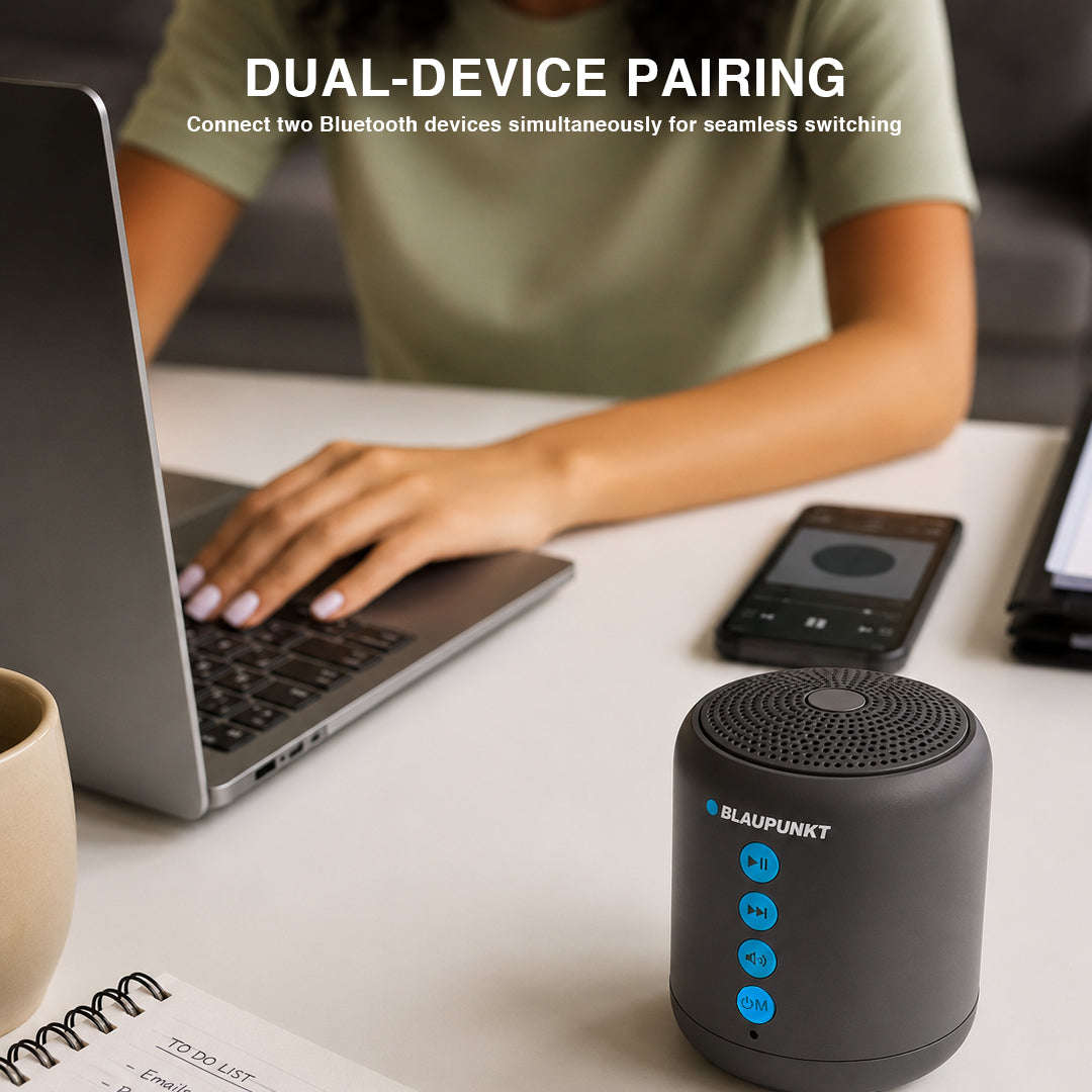 Blaupunkt Musika Bluetooth Speaker & TWS Earbuds Combo  Portable Speaker with Wireless Earbuds...