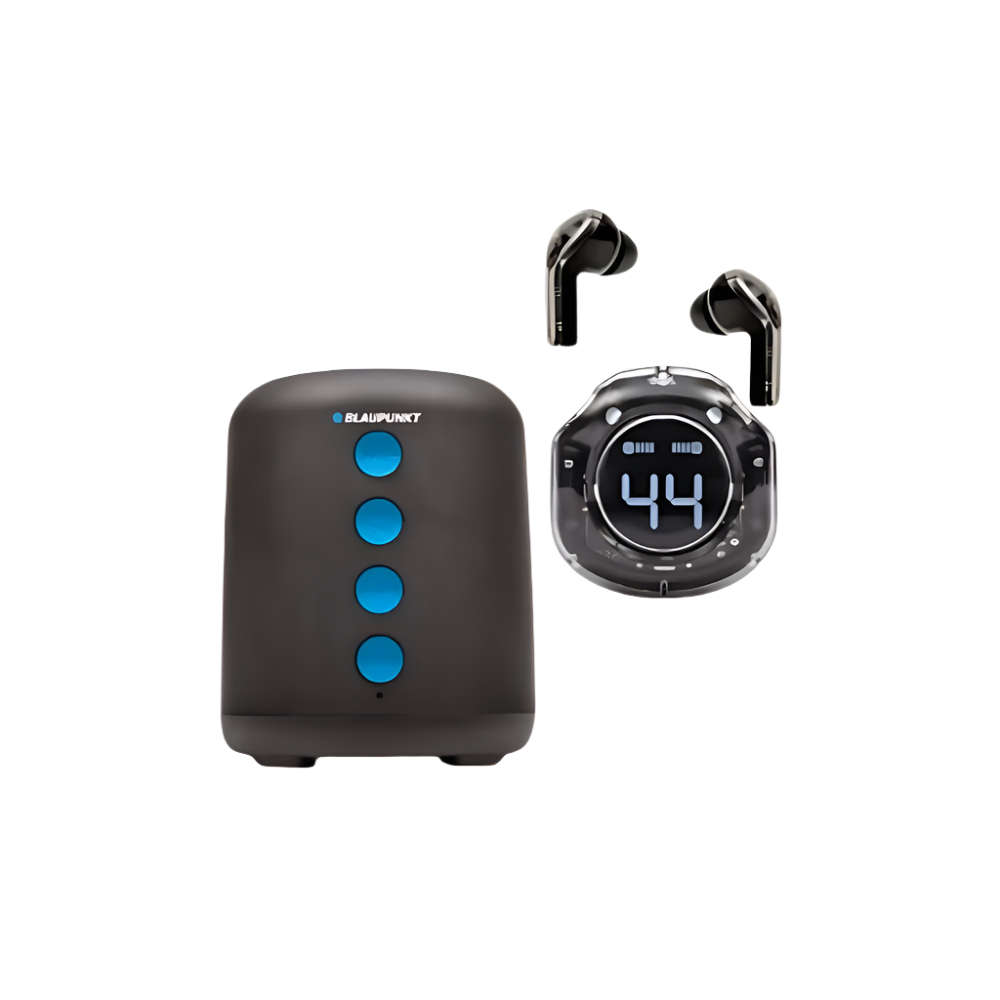 Blaupunkt Musika Bluetooth Speaker & TWS Earbuds Combo  Portable Speaker with Wireless Earbuds...