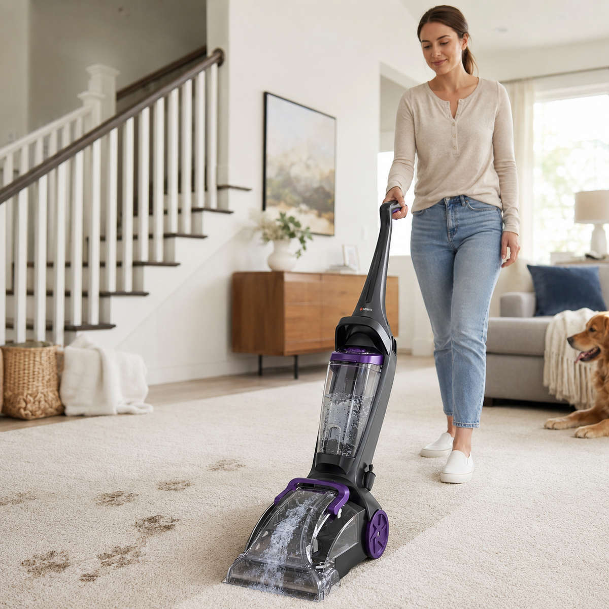 Milex Pro-Pet Shampooer Carpet Cleaner  800W Carpet & Upholstery Cleaner