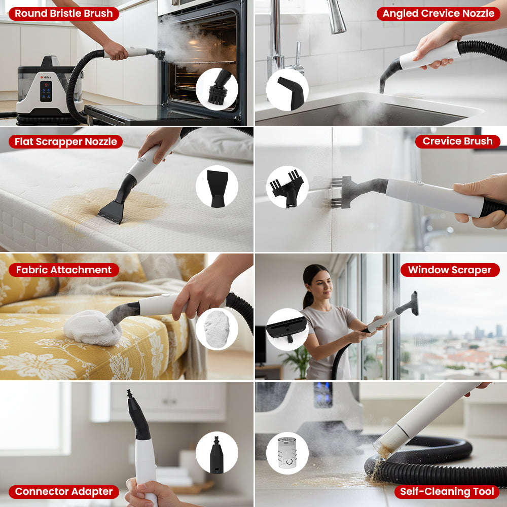 Milex Hydro-Steam Carpet & Upholstery Cleaner  1700W Multi-Function Steam Cleaner