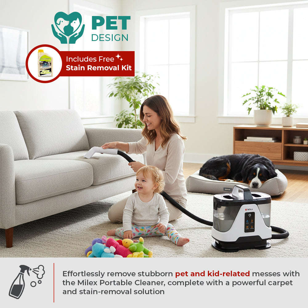 Milex Hydro-Steam Carpet & Upholstery Cleaner  1700W Multi-Function Steam Cleaner