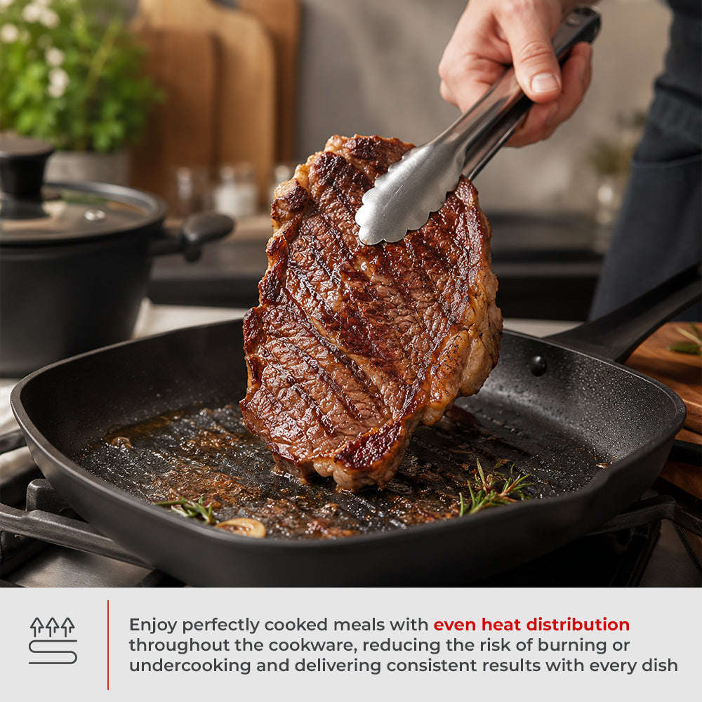 Milex Black Stone 5pc Forged Aluminium Cookware Set