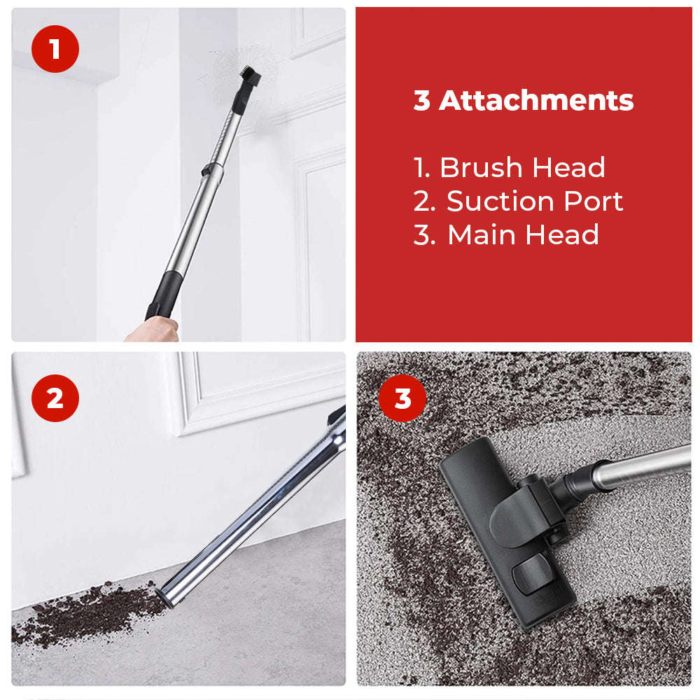 Milex Cyclonic Vacuum  2000W Bagless Vacuum Cleaner with 3.5L Dust Bin