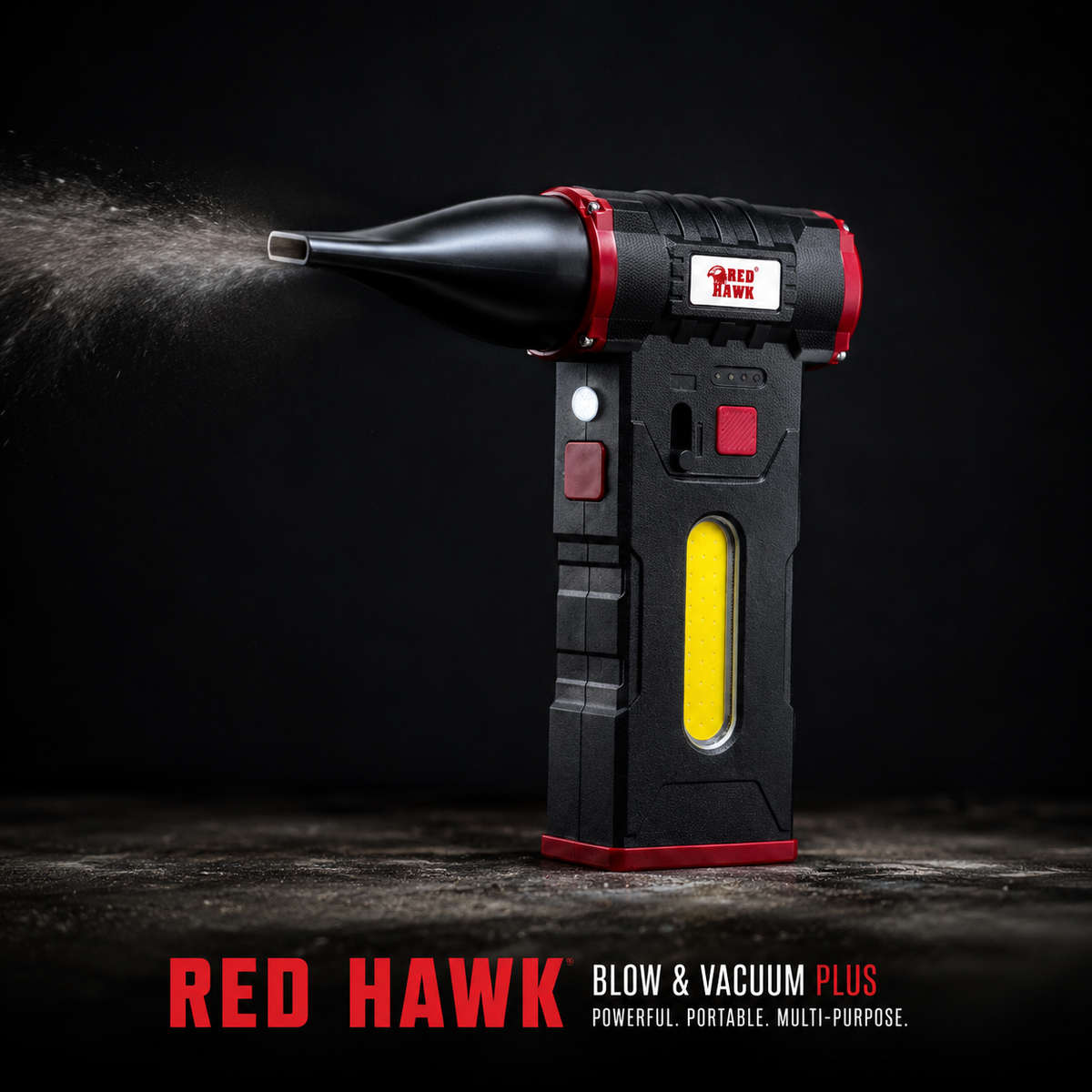 Milex Red Hawk Blow & Vacuum Plus  Powerful 2-in-1 Cordless Blower & Vacuum