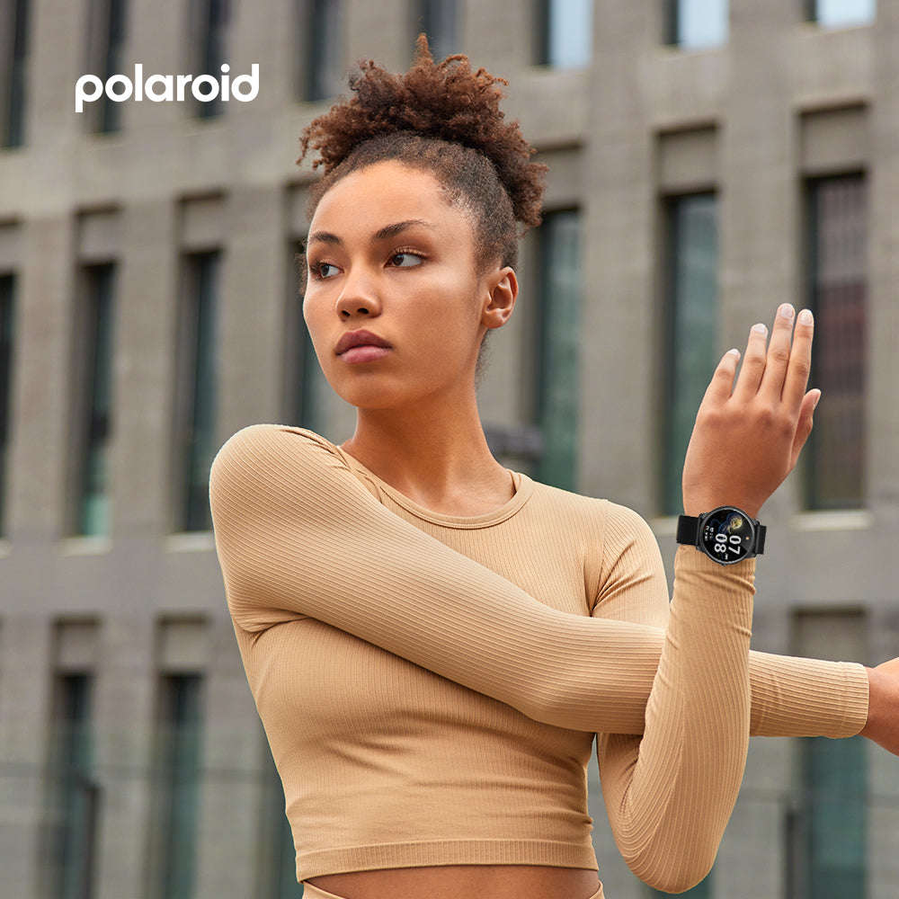 Polaroid Fitness Watch with Single Touch  Bluetooth Calling | 1.28" Full Touch Display | Healt...